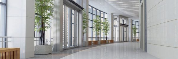 Clean Commercial Building - Hallway