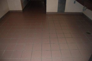 Before Bathroom - Dirty Grout